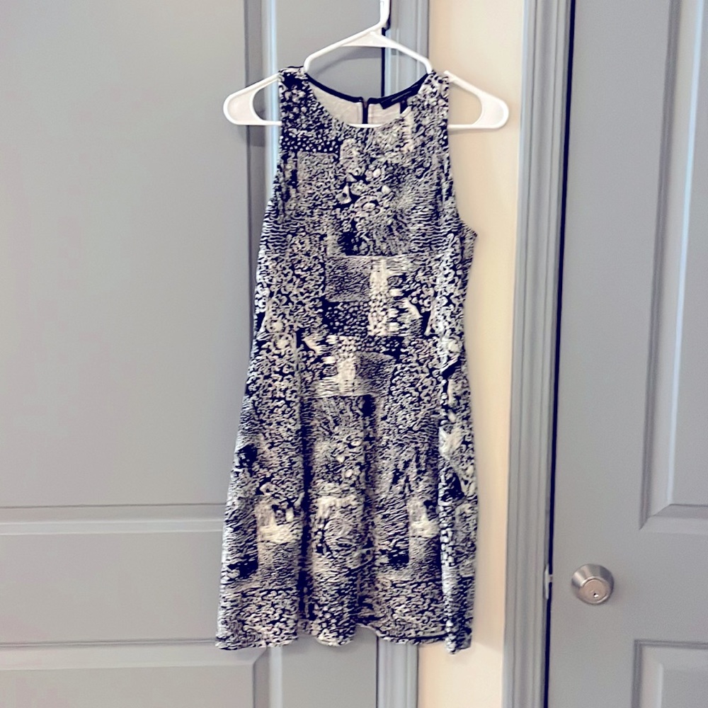 Black and white patterned fashion design dress. Perfect for formal attire